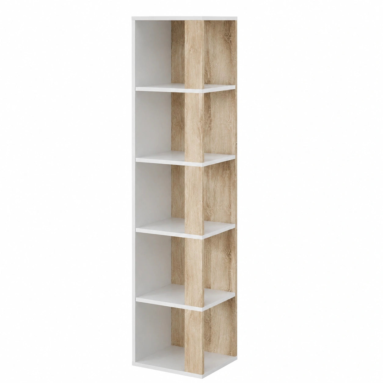Libreria Angolare Vicco Lio in Sonoma per Libri e Decorazioni, 33,3 x 162,2 cm