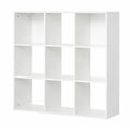 Scaffale Moderno Bianco con 9 Scomparti in Legno per Casa e Ufficio