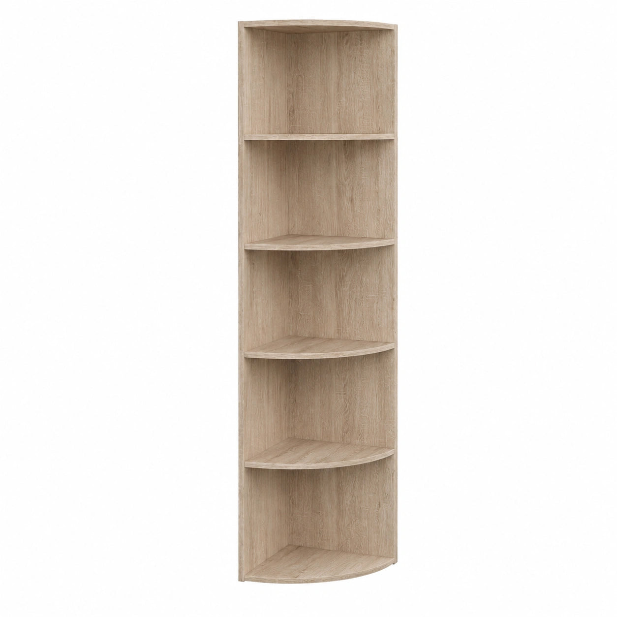 Scaffale angolare a pavimento Vicco Ecki, Sonoma, 40 x 180 cm, tre ripiani aperti per montaggio a muro