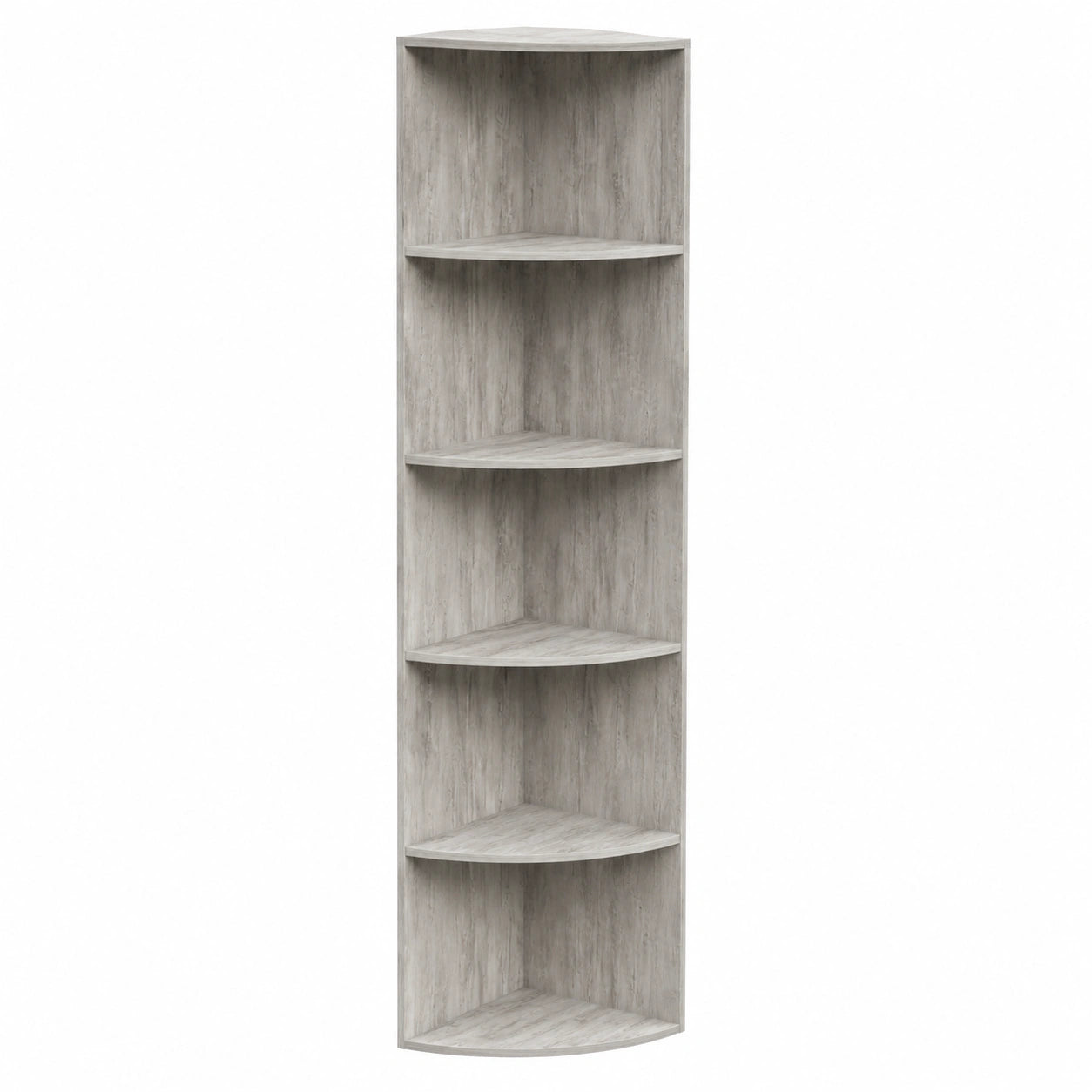 Ecki Scaffale Angolare in Cemento, 40x180 cm, Montaggio a Parete con 3 Ripiani