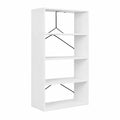 WOLTU Libreria Moderna a 4 Ripiani in Legno, Salvaspazio Bianco Multiuso per Casa e Ufficio, Dimensioni 60x30x149cm