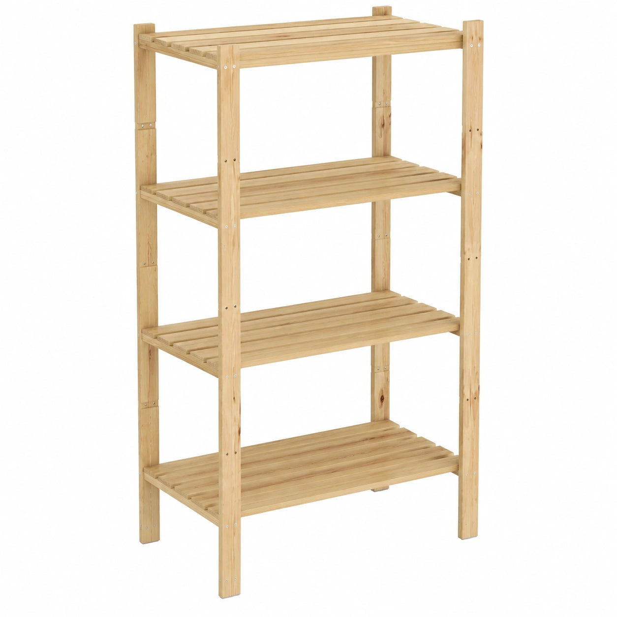 Scaffale in legno di pino chiaro Lenmar B-29, 5 ripiani, 170x100x40 cm, ideale per ufficio e soggiorno