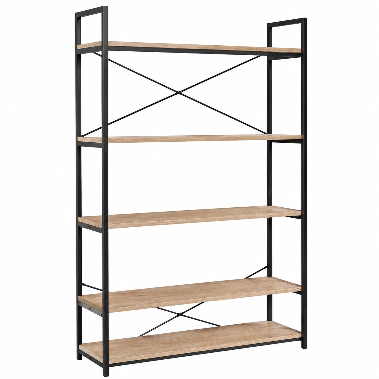 Libreria a 5 Ripiani DETROIT Stile Industriale 170 cm