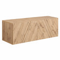 Mobili Fiver Porta TV Sospeso Moderno in Rovere Rustico 104x42x36 cm