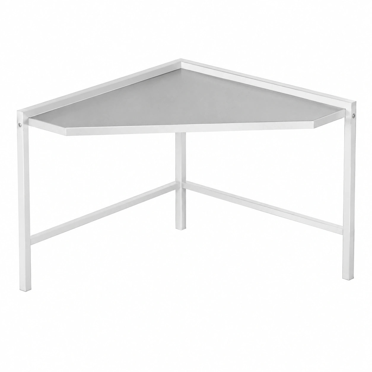 Mensola Angolare per Cucina, 72x72 cm, Porta Microonde, Bianco