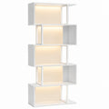 Scaffale Industriale a 5 Ripiani con Luce a LED e Controllo Touch