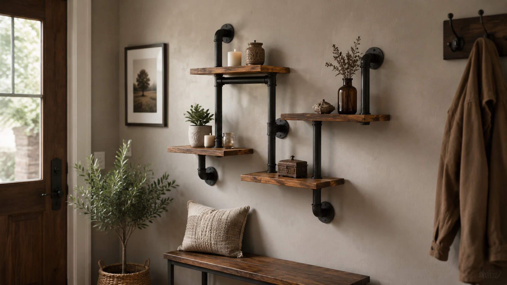 Interno italiano contemporaneo con arredi scultorei